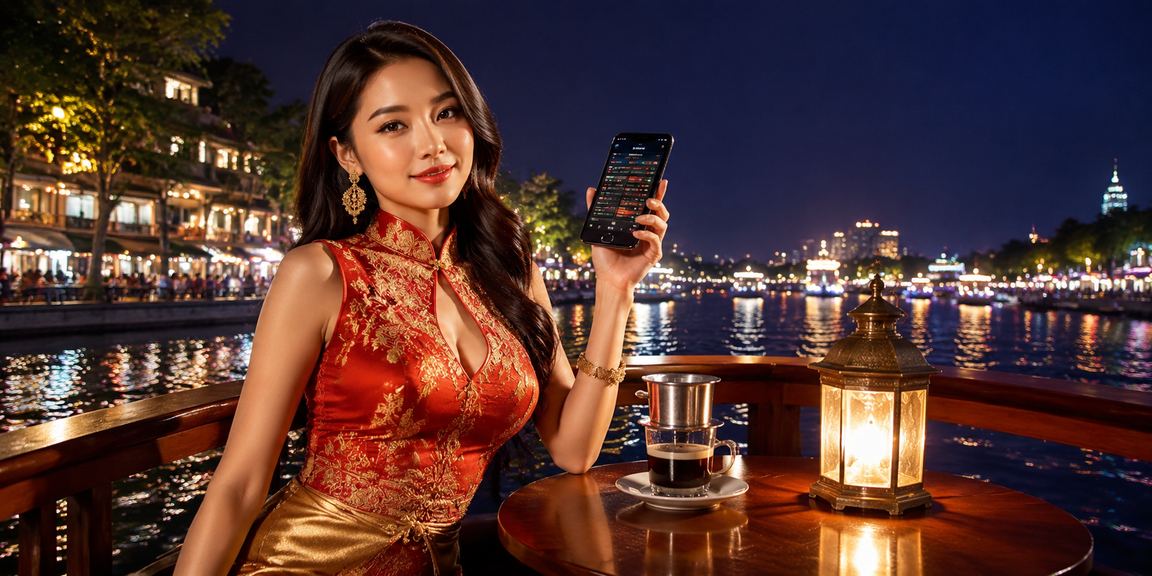 Trải nghiệm chơi casino qua điện thoại tại Hà Nội trong một quán cà phê hiện đại
